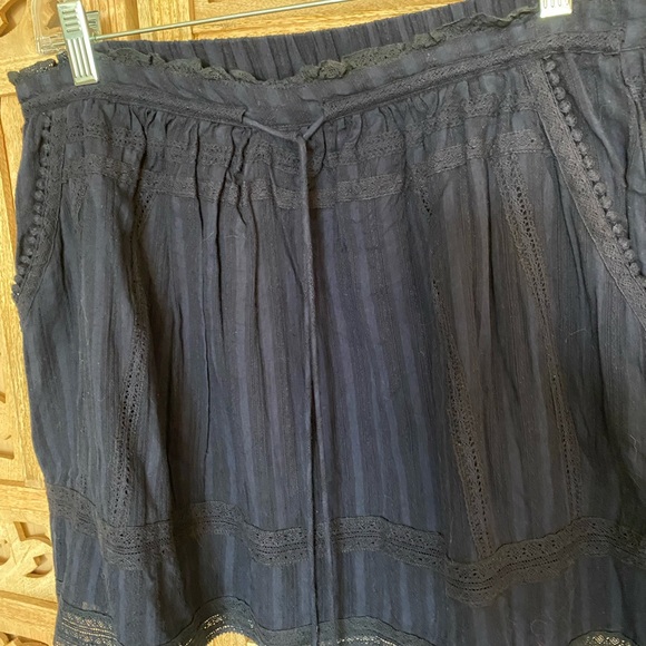 Zadig & Voltaire Cotton Navy Mini.  Elastic band + tie waist for comfort. - Picture 9 of 10